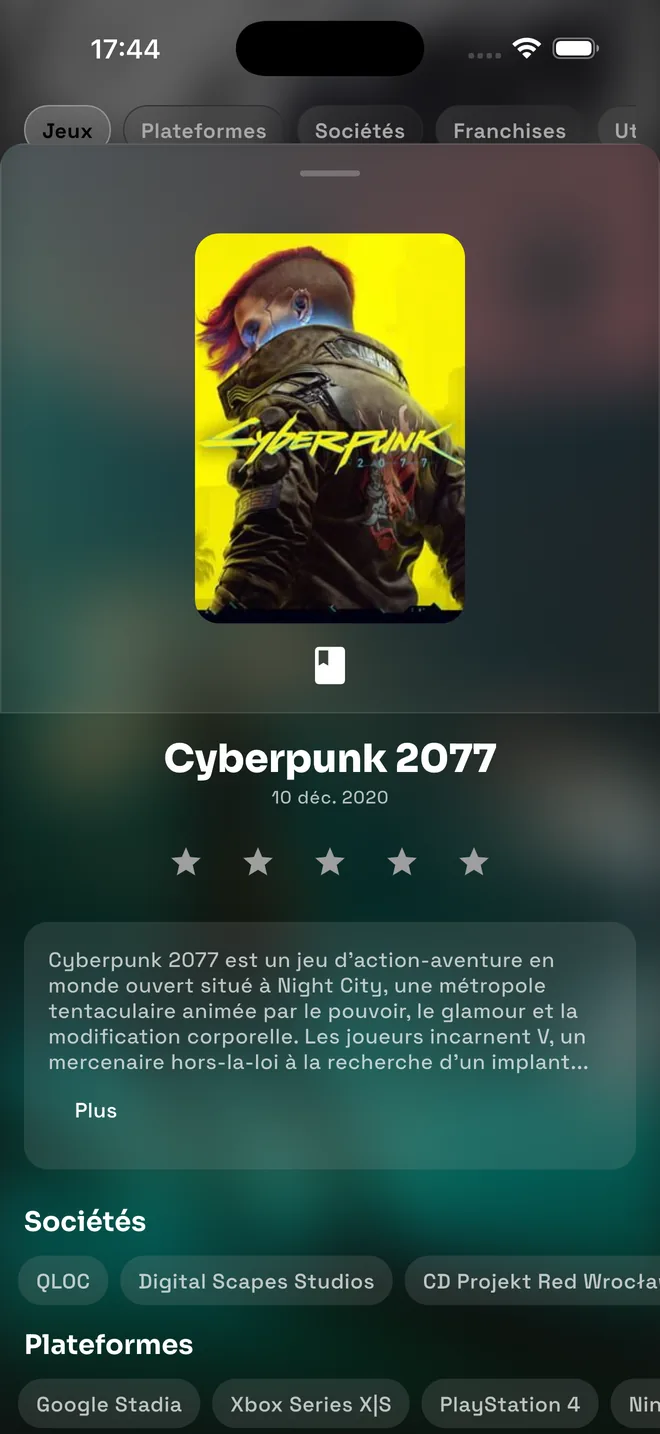 Fiche de jeu détaillée Gameedy